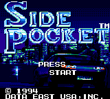 Side Pocket Title Screen